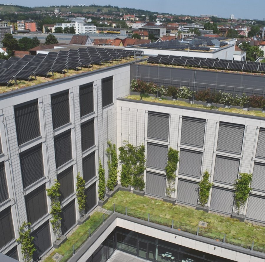Solardächer Bauwerksbegrünung