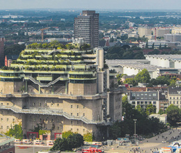 Hamburgs begrünter Bunker St. Pauli für Besucher eröffnet